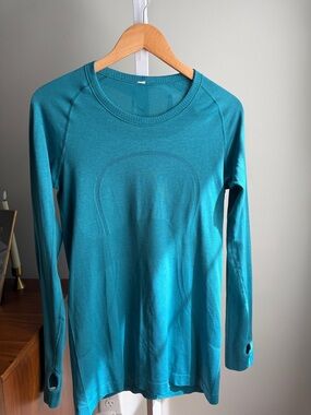 Lululemon long sleeve swiftly tech 2.0 in teal 10